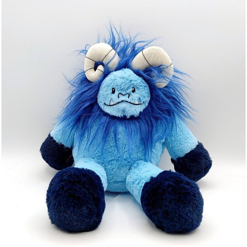 Animal Adventure 2023 Blue  Fuzzy Monster Plush 10" Stuffed Animal